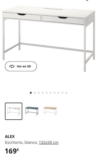 Escritorio Ikea Alex Blanco