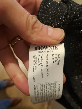 Vestido niña brillante Brownie