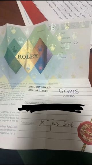 Rolex Daytona Negro/Oro Diamantes FULL SET. 2006!