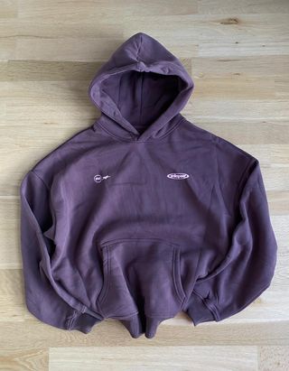 Sudadera anlopeer morada con logo