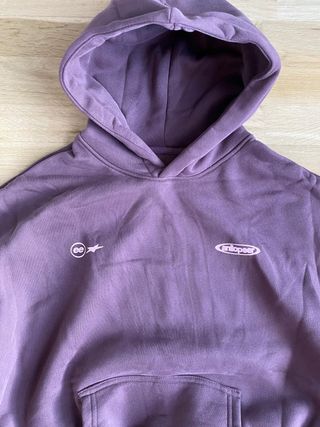 Sudadera anlopeer morada con logo