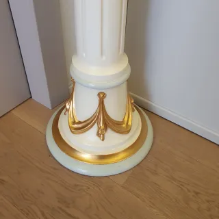 Colonna Asnaghi Lusso Legno Oro Bianco