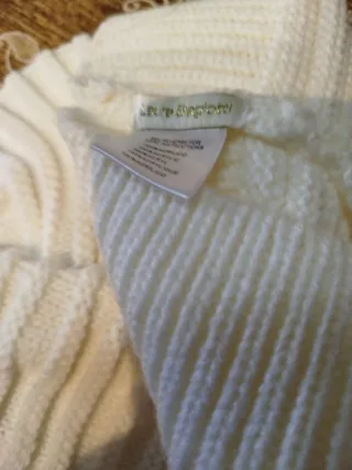 Cappello lana bianco con strass