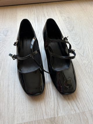 Zapatos Mary Jane charol negros
