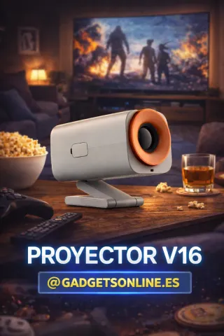 Proyector V16 Android 12 WiFi HD 720p con Altavoz