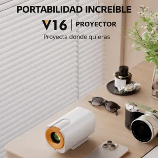 Proyector V16 Android 12 WiFi HD 720p con Altavoz