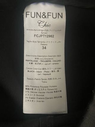 Pantaloni bambina Fun Fun tg. 6/7 anni