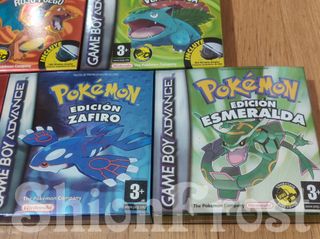 Pack 5 Cajas METALIZADAS CROMADAS Pokémon (GBA)