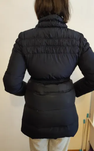 Abrigo plumífero azul Mango