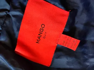 Abrigo plumífero azul Mango