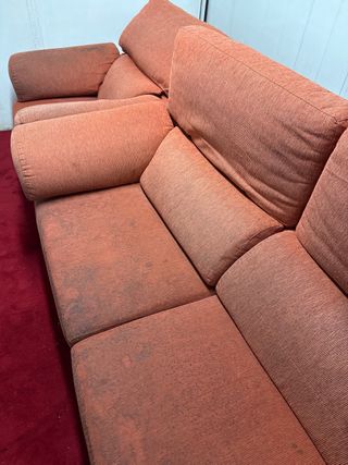 Sofá 3 plazas naranja