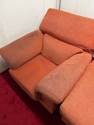 Sofá 3 plazas naranja