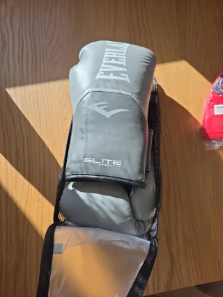 Guantes de Boxeo Everlast Elite Grises