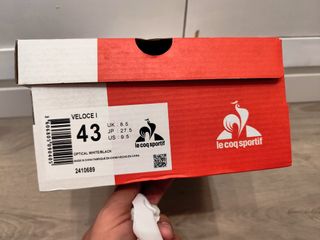 Zapatillas Le Coq Sportif Talla 43 Negras y Blanca