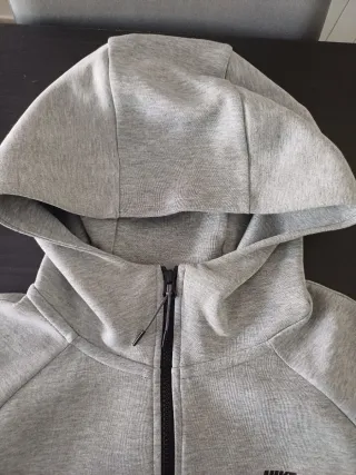 Sudadera Nike Tech Gris Cremallera