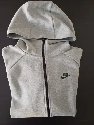 Sudadera Nike Tech Gris Cremallera