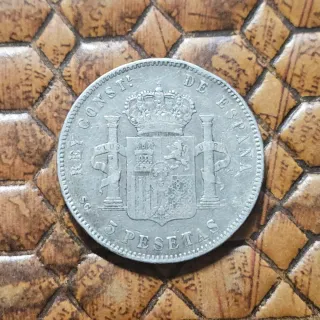 Monedas antiguas de plata españolas del siglo XIX