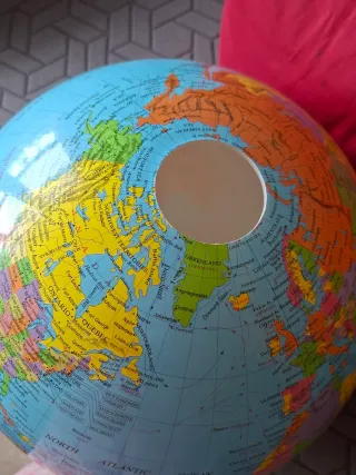 Lámpara Techo Globo Terráqueo Infantil