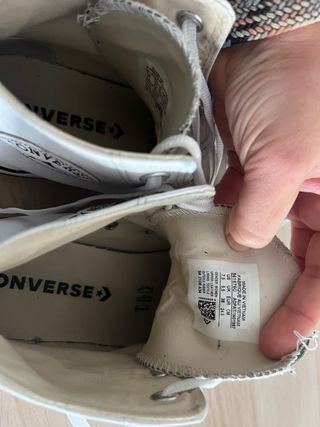 Converse Bota Piel Blanca