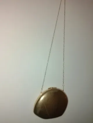 Bolso fiesta metal dorado  Zara sin usar