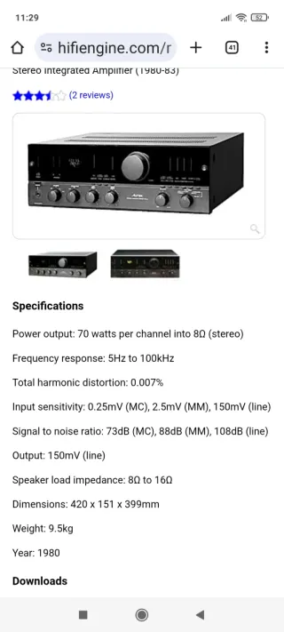 Amplificador Aurex SB-66 Negro