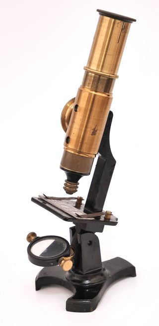 Microscopio Antiguo Francés Deyrolle c.1910