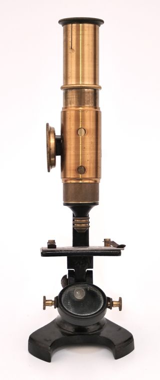 Microscopio Antiguo Francés Deyrolle c.1910