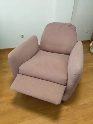 Sillón reclinable Ikea Ekolsund rosa