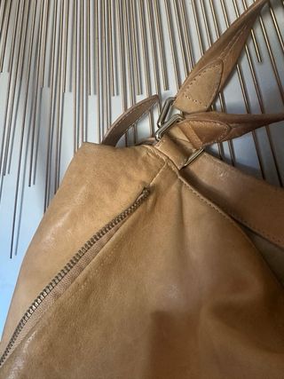 Bolso Piel Uterqüe Camel