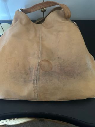 Bolso Piel Uterqüe Camel