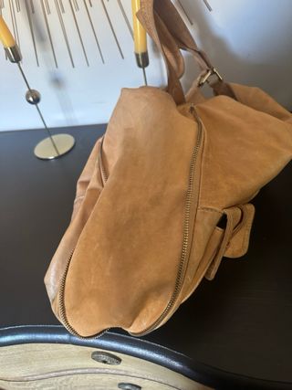 Bolso Piel Uterqüe Camel