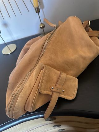 Bolso Piel Uterqüe Camel