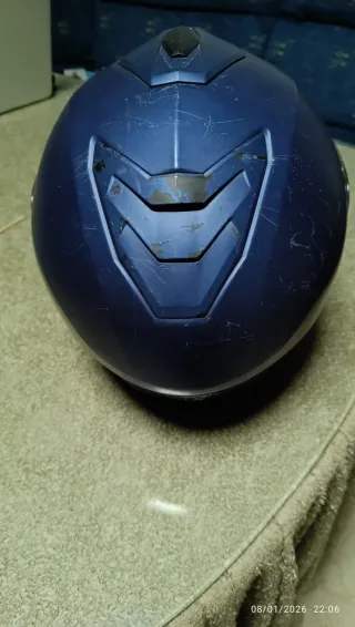 Casco Modular Moto HJC Azul