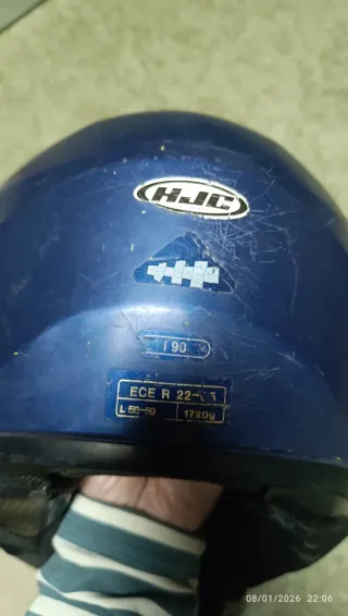 Casco Modular Moto HJC Azul