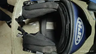 Casco Modular Moto HJC Azul