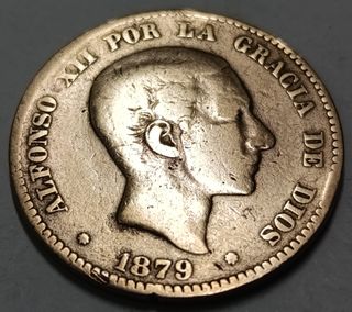 Moneda 10 céntimos Alfonso XII 1879