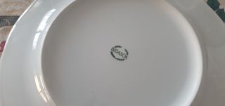 Plato Bidasoa Blanco Porcelana Grande