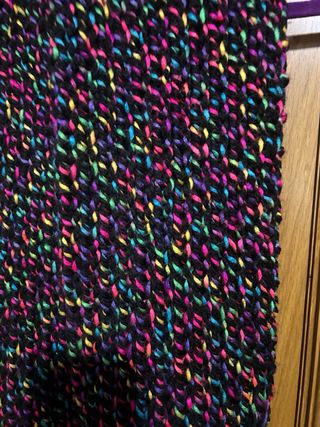 Bufanda de lana gorda multicolores  Largo 1.70 mts