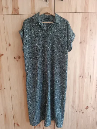 Vestido verde estampado Only Talla M