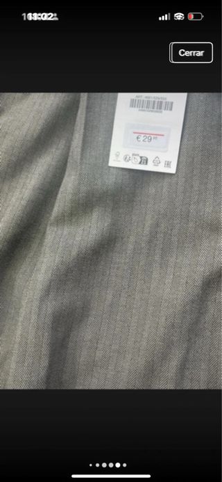 Traje Zara Americana y Pantalón Talla M-L