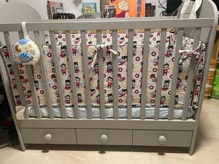 Cuna convertible en cama