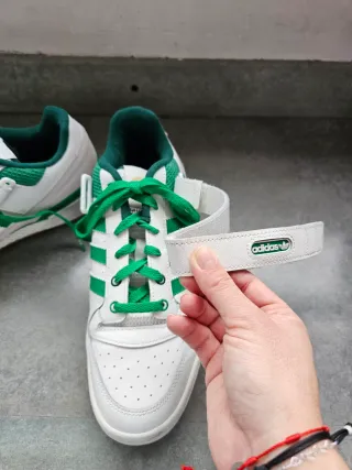 Zapatillas Adidas Forum Low Cloud White/Green /Gum