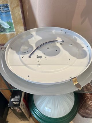 Plafón 40cm Vidrio/Plástico Nuevo