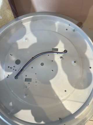 Plafón 40cm Vidrio/Plástico Nuevo