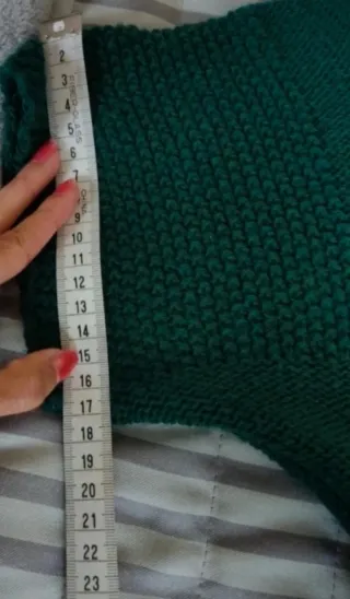 Jersey verde con relieve escamas - Talla única