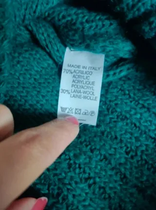 Jersey verde con relieve escamas - Talla única