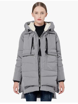 Abrigo Orolay Gris Mujer
