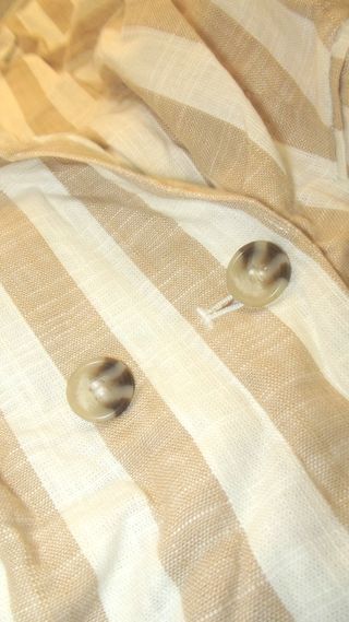 Springfield Blazer Donna Ecru M Lino Righe Collo