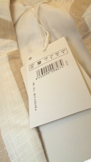 Springfield Blazer Donna Ecru M Lino Righe Collo