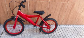 Bicicleta infantil roja 16 pulgadas